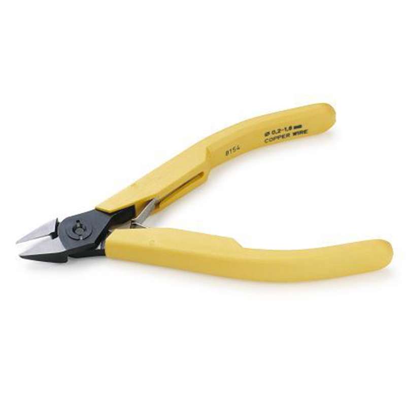 ESD-Safe Tapered Head Micro-Bevel Cutters with Cushioned Ergonomic Grip Handles, 6-5/16" Long